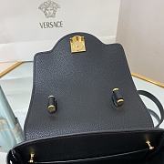 Versace La Medusa Handbag In Black Gold DBFI0 Size 20x10x17cm  - 4