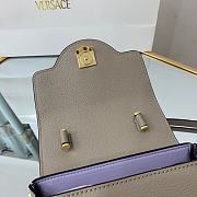 Versace La Medusa Handbag In Dusty Grey DBFI0 Size 20x10x17cm  - 5