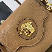 Versace La Medusa Handbag In Brown DBFI0 Size 20x10x17cm  - 6