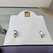 Versace La Medusa Handbag In White DBFI0 Size 20x10x17cm  - 5