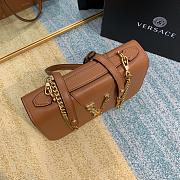 Versace Virtus Calfskin Leather Shoulder Bag DBFG9 Size 24x9x16.5cm - 4