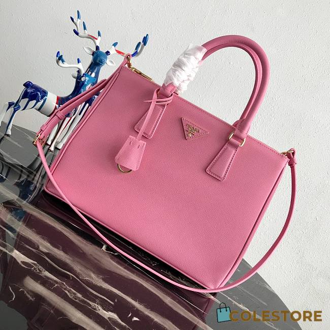 Prada Galleria Medium Bag Saffiano Leather In Pink 1BA274 32cm - 1