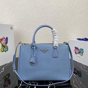 Prada Galleria Medium Bag Saffiano Leather In Blue 1BA274 32cm