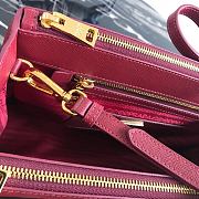 Prada Galleria Medium Bag Saffiano Leather In Wine 1BA274 32cm - 4