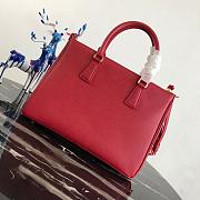 Prada Galleria Medium Bag Saffiano Leather In Red 1BA274 32cm - 3