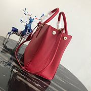 Prada Galleria Medium Bag Saffiano Leather In Red 1BA274 32cm - 6
