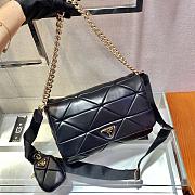 Prada Shoulder Bag Quilted Leather 1BD291 Size 28x18x7.5cm - 5