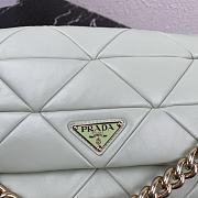 Prada Shoulder Bag Quilted Leather In Light Green 1BD291 Size 28x18x7.5cm - 5