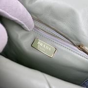Prada Shoulder Bag Quilted Leather In Light Green 1BD291 Size 28x18x7.5cm - 2