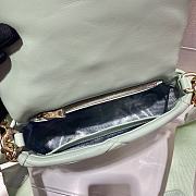 Prada Shoulder Bag Quilted Leather In Light Green 1BD292 Size 21x16x7cm - 3