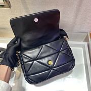 Prada Shoulder Bag Quilted Leather In Black 1BD292 Size 21x16x7cm - 2