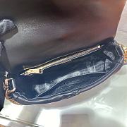 Prada Shoulder Bag Quilted Leather In Black 1BD292 Size 21x16x7cm - 4