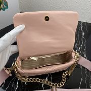 Prada Shoulder Bag Quilted Leather In Pink 1BD292 Size 21x16x7cm - 4