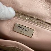 Prada Shoulder Bag Quilted Leather In Pink 1BD292 Size 21x16x7cm - 2