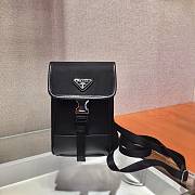Prada Iphone Case Tessuto Saffiano Leather 2ZH109 Size 12x19x2.5cm - 1