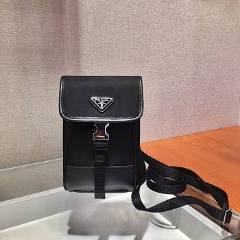 Prada Iphone Case Tessuto Saffiano Leather 2ZH109 Size 12x19x2.5cm