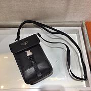 Prada Iphone Case Tessuto Saffiano Leather 2ZH109 Size 12x19x2.5cm - 6