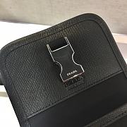 Prada Iphone Case Tessuto Saffiano Leather In Red Logo 2ZH109 Size 12x19x2.5cm - 3