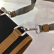 Prada Iphone Case Tessuto Saffiano Leather Black&Brown 2ZH109 Size 12x19x2.5cm - 4