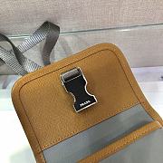 Prada Iphone Case Tessuto Saffiano Leather Grey&Brown 2ZH109 Size 12x19x2.5cm - 2