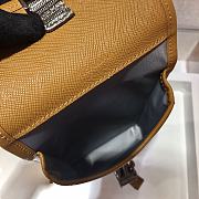 Prada Iphone Case Tessuto Saffiano Leather Grey&Brown 2ZH109 Size 12x19x2.5cm - 3