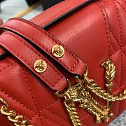 Versace Virtus Quilted Leather Shoulder Bag DBFG9 Size 24x9x16.5cm - 6