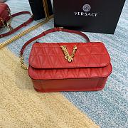 Versace Virtus Quilted Leather Shoulder Bag DBFG9 Size 24x9x16.5cm - 4