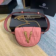 Versace Logo Plaque Quilted Belt Bag DV3G9 Size 18x4x14cm - 1