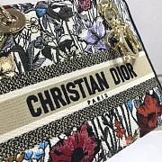 Dior Medium Lady D-Lite Mille Fleurs Embroidery 24cm - 2