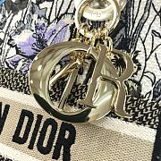 Dior Medium Lady D-Lite Mille Fleurs Embroidery 24cm - 3