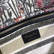Dior Medium Lady D-Lite Mille Fleurs Embroidery 24cm - 6