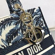 Dior Medium Lady D-Lite Coconut Grove Handbag M0565 Size 24x20x11cm - 6