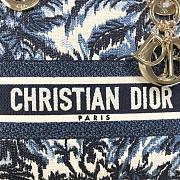 Dior Medium Lady D-Lite Coconut Grove Handbag M0565 Size 24x20x11cm - 5
