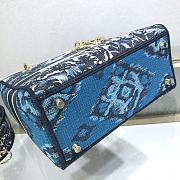 Dior Medium Lady D-Lite Coconut Grove Handbag M0565 Size 24x20x11cm - 4