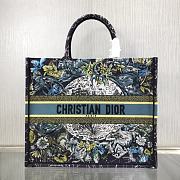 Dior Book Tote Broderie Dior Constellation Bleu 41.5cm - 1