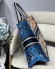 Dior Book Tote Maple Leaf Embroidery M1296 Size: 41.5x38x18cm - 4