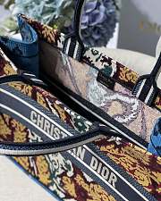 Dior Book Tote Maple Leaf Embroidery M1296 Size: 41.5x38x18cm - 3