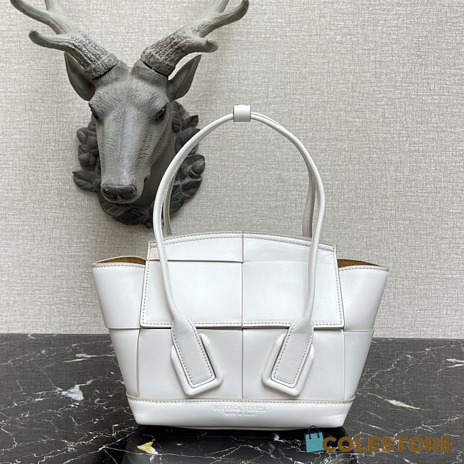 Bottega Veneta Mini Arco Tote Bag In White 60060 Size 29x17.5x17cm - 1