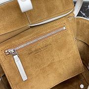 Bottega Veneta Mini Arco Tote Bag In White 60060 Size 29x17.5x17cm - 3