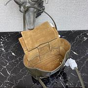 Bottega Veneta Mini Arco Tote Bag In Grey Green 60060 Size 29x17.5x17cm - 2