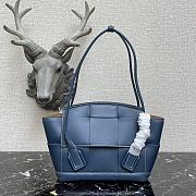 Bottega Veneta Mini Arco Tote Bag In Blue 60060 Size 29x17.5x17cm - 1