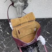 Bottega Veneta Mini Arco Tote Bag In Wine 60060 Size 29x17.5x17cm - 4
