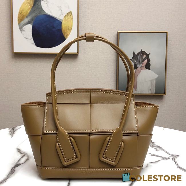 Bottega Veneta Mini Arco Tote Bag In Brown 60060 Size 29x17.5x17cm - 1