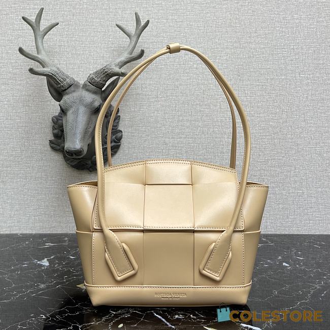 Bottega Veneta Mini Arco Tote Bag In Beige 60060 Size 29x17.5x17cm - 1