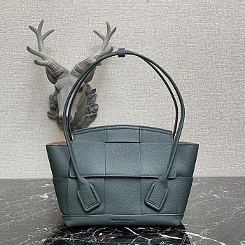 Bottega Veneta Mini Arco Tote Bag In Blue Grey 60060 Size 29x17.5x17cm