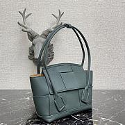Bottega Veneta Mini Arco Tote Bag In Blue Grey 60060 Size 29x17.5x17cm - 2