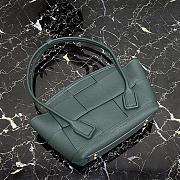 Bottega Veneta Mini Arco Tote Bag In Blue Grey 60060 Size 29x17.5x17cm - 6