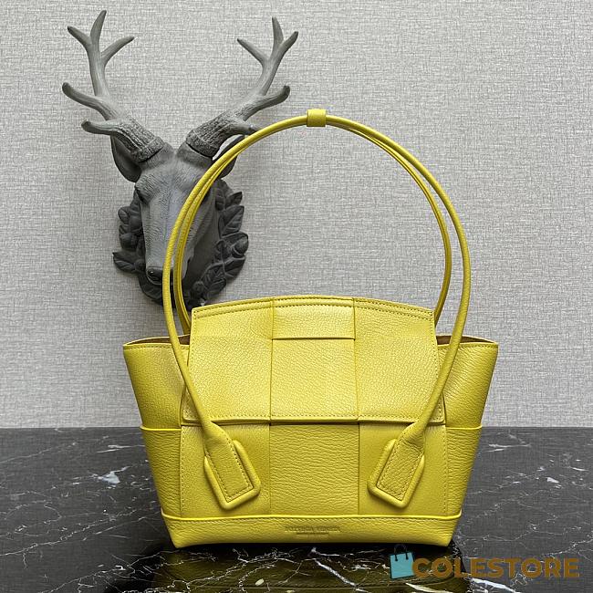 Bottega Veneta Mini Arco Tote Bag In Yellow 60060 Size 29x17.5x17cm - 1