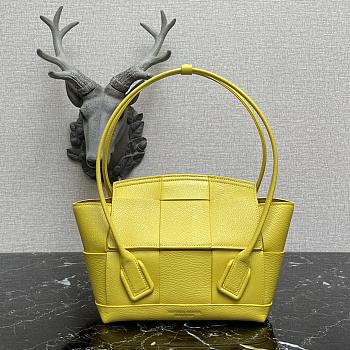 Bottega Veneta Mini Arco Tote Bag In Yellow 60060 Size 29x17.5x17cm