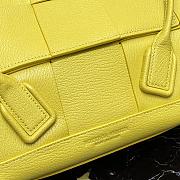 Bottega Veneta Mini Arco Tote Bag In Yellow 60060 Size 29x17.5x17cm - 4
